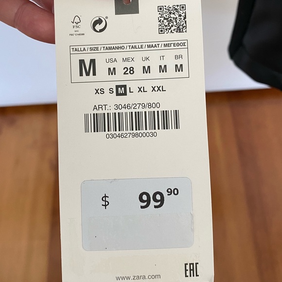 Women’s Zara Faux Leather Moto Jacket- New - Picture 8 of 10